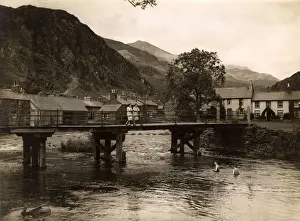 May18 Prints: Wooden Bridge, Beddgelert, Snowdonia, Gwynedd, Wales