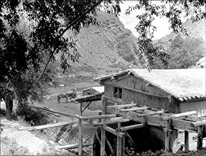 Wooden building in Kashgar, western China