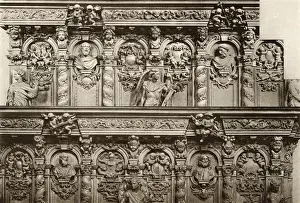 Twisted Prints: Wooden carvings in primary church, Vilvorde, Belgium