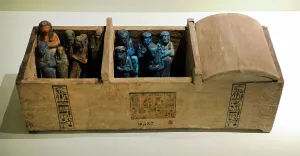 Hieroglyphical Prints: Wooden chest for ushabties. Egypt