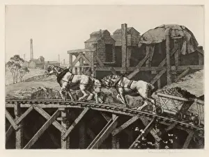 Wooden Rail in Mine