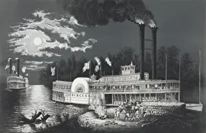 Wooding up on the Mississippi