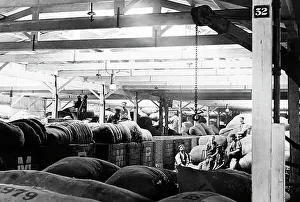Wool from Australia arriving by train - Bradford