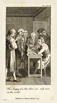 Cash Prints: A wool manufacturer paying his employees, 18th century