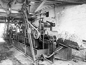 A wool washing machine in a woollen mill in Bradford