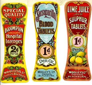 Woolleys Chemists labels