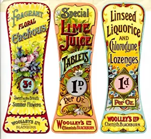 Woolleys Chemists labels