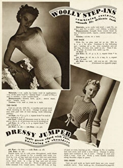 Images Dated 6th February 2020: Woolly step-ins & dressy jumper 1940 Woolly step-ins & dressy jumper 1940
