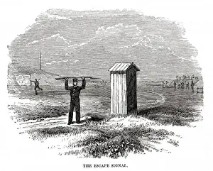 Woolwich hulks - guards give escape signal