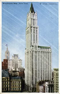 Barclay Gallery: The Woolworth Building, Manhattan, New York City, NY, USA. Date: circa 1913