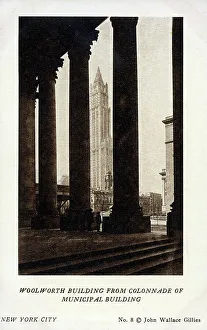 Woolworth Building viewed from the Municipal Building