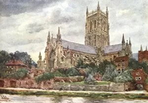 Images Dated 13th January 2011: Worcester Cathedral 1905