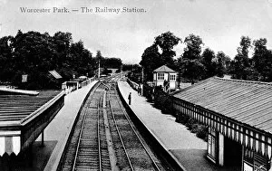 Images Dated 25th October 2018: Worcester Park Railway Station, SW London (Surrey)