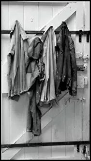 Images Dated 21st May 2007: Work clothes in Barbara Hepworths studio St Ives, Cornwall