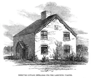 Dwellings Prints: WORKERS COTTAGE / 1857