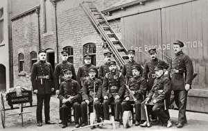 Uniformed Prints: Workhouse Fire Brigade, Leeds, West Yorkshire