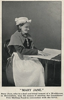 Workhouse inmate Mary Jane promoting charitable work Workhouse inmate Mary Jane promoting charitable work