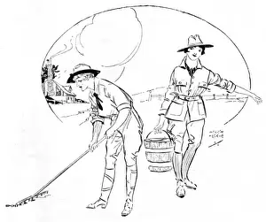 Change Prints: Working women on the land, WW1