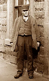 Workman, Burnley, Lancashire, early 1900s