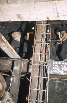 Images Dated 9th August 2012: Workmen drilling in Bristol
