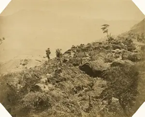 Workmens huts; railway cuttings; great ravine