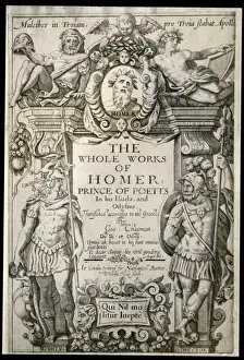 Translated Prints: Works of Homer, First Edition translated by Chapman