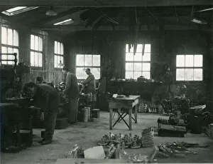 Hathaway Prints: Workshop for engine test of machinery by Lawrence Hathaway