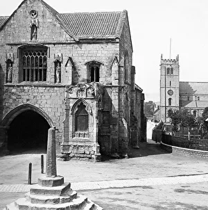 Gatehouse Prints: Worksop Abbey Gatehouse Victorian period