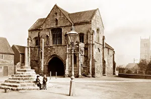 Worksop Market Cross and Gatehouse Victorian period