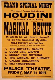 Chronicles Prints: The world famous self-liberator, Houdini the supreme ruler o