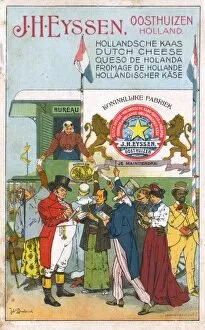Representatives Gallery: The whole world isordering Dutch Cheese! Advertising card