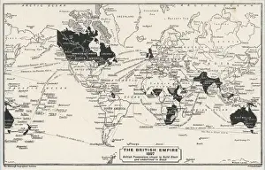 1897 Prints: World Map - 1897