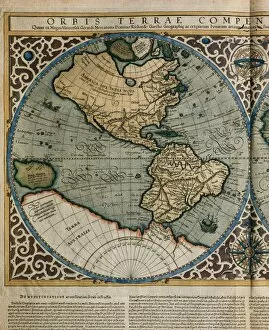 1587 Collection: World Map by Rumold Mercator (1512-1594)