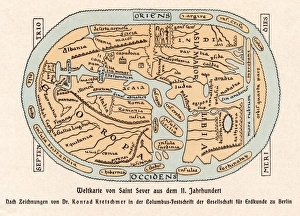 Images Dated 2nd February 2011: World Map / St Sever 11C