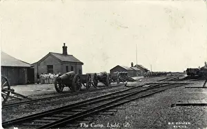 Hythe Prints: World War One Army Camp, Railway & Cannons, Lydd