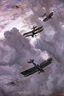 Aircrafts Gallery: WORLD WAR I (1914-1918). Aerial battle between french (Model