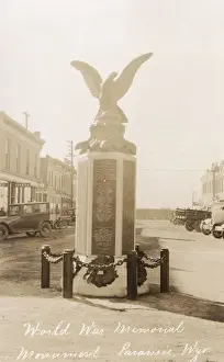 Wyoming Prints: World War I Memorial, Laramie, Wyoming, USA