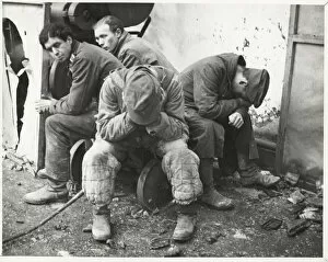 Exhausted Collection: World War II - exhausted prisoners, Western front