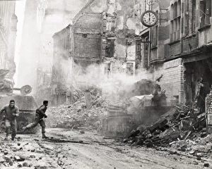 World War II - fighting in the streets of Cologne Germany