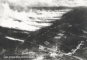 World War II - gas being laid down, attack on the Somme