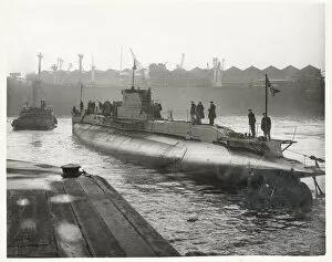 Shipyard Gallery: World War II launch of a new British submarine