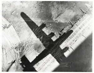 Liberator Prints: World War II silhouette of RAF Liberator bomber Burma