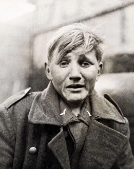 Expression Gallery: World War II - a young captured German soldier in distress