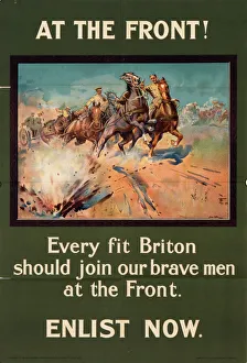 WWI Posters Gallery: At the Front - World War One recruitment poster