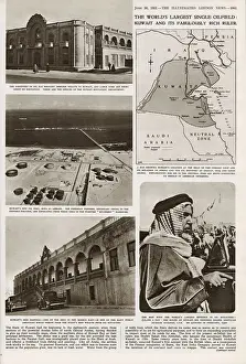 Worlds Prints: The worlds largest single oilfield: Kuwait and its fabulously rich ruler