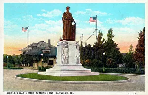 Taft Prints: World's War Memorial Monument, Danville, Illinois, USA