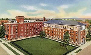 Minnesota Prints: Worrell Hospital and Annex, Rochester, Minnesota, USA Date: 1934