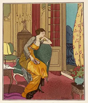 Reverie Prints: Worth Evening Dress 1913