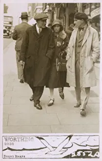 Overcoat Prints: Worthing, West Sussex - Sophisticated Gent talks to a couple
