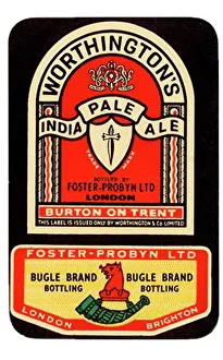 Label Prints: Worthington's India Pale Ale (Foster Probyn Logo)